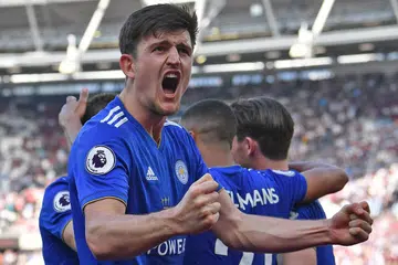 DITOLAK: Tawaran £70 juta yang dibuat Manchester United bagi pemain pertahanan Leicester City, Harry Maguire, telah ditolak. - Foto AFP