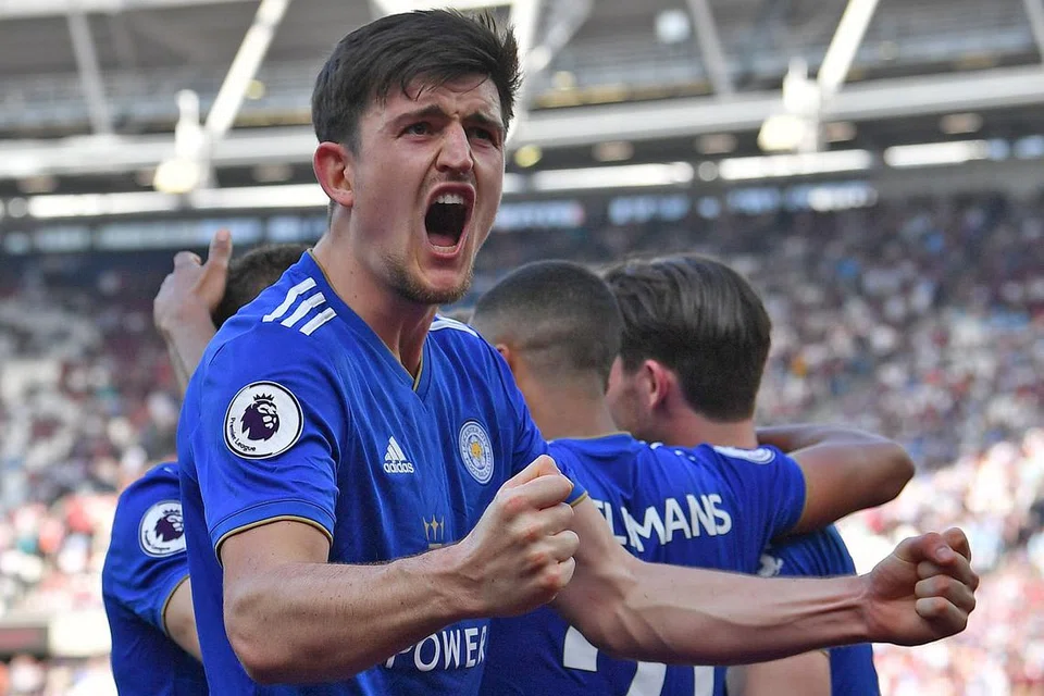 DITOLAK: Tawaran £70 juta yang dibuat Manchester United bagi pemain pertahanan Leicester City, Harry Maguire, telah ditolak. - Foto AFP