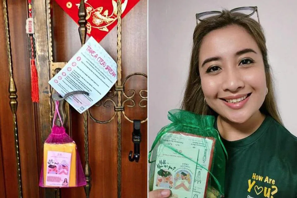 SOKONGAN KESIHATAN MENTAL: Cik Nadia melancarkan inisiatif Care Network-Living Well di kawasan undinya di Cheng San-Seletar pada Disember 2021 agar dapat melengkapi masyarakat dengan kesedaran serta kemahiran dalam isu kesihatan mental. - Foto NADIA A. SAMDIN/FACEBOOK