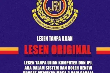 CUBAAN TIPU: Gambar menunjukkan antara iklan yang mempromosikan pengeluaran lesen memandu tanpa memerlukan individu itu melalui ujian tertentu yang menyalahgunakan nama Jabatan Pengangkutan Jalan di Facebook.