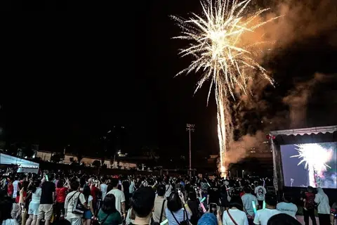 Acara sambutan Tahun Baru di kawasan kejiranan Marsiling pada 1 Januari 2025. 
