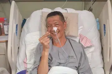 shamsul ghau ghau, pembedahan, darah beku otak, fisioterapi 