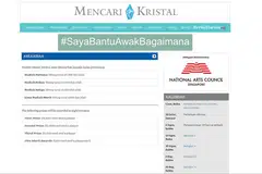 MENANTI 'DEBAR': Akhbar Berita Harian mengalu-alukan penyertaan orang ramai dalam program pengembangan bakat penulisan, Mencari Kristal. Ini tangkap layar laman mencarikristal.sg. - Foto BERITA HARIAN