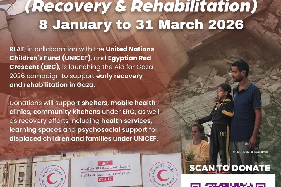 RLAF, kumpul dana, Gaza