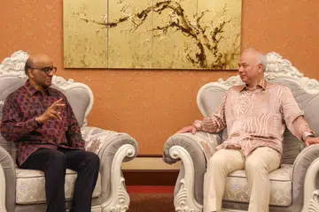 Tharman, Sultan Perak, Nazrin Shah