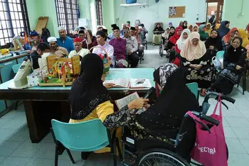SEDIAKAN KELAS AGAMA: BYSD antaranya menyediakan kelas agama kepada ahli kurang upayanya. Semasa Covid-19, kelas diadakan secara Zoom. - Foto fail BYSD