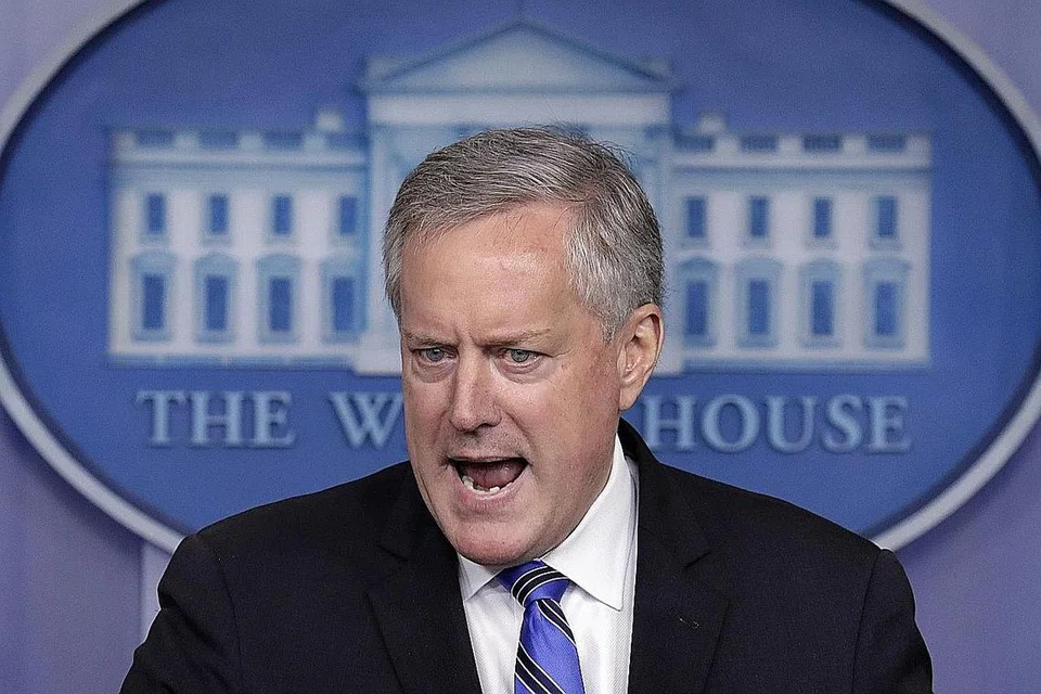 KETUA STAF RUMAH PUTIH, ENCIK MARK MEADOWS. - Foto EPA-EFE