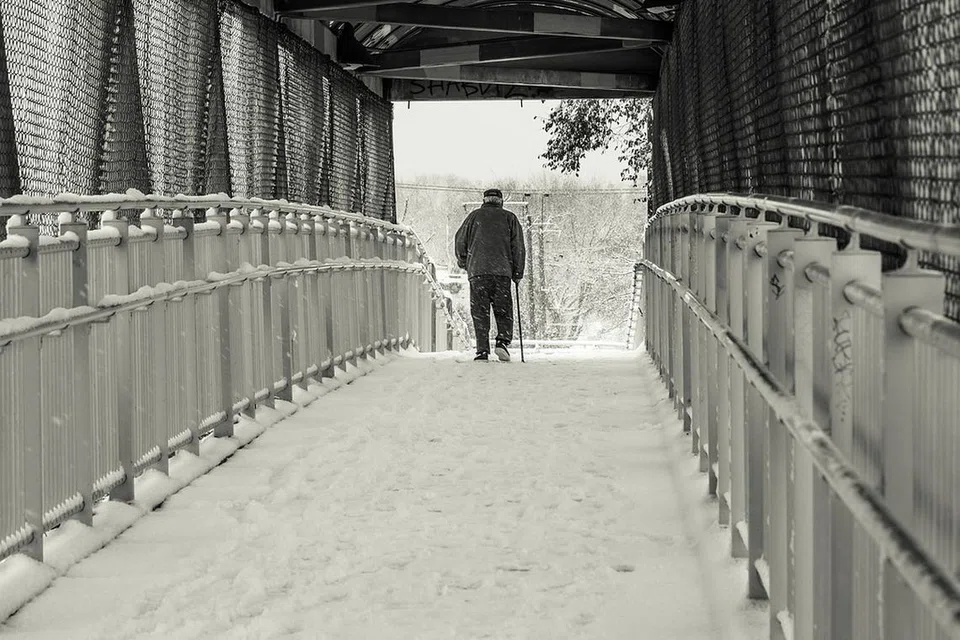 lelaki, tua, pemimpin, titian usia