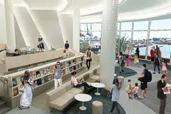 TEMPAT BARU: Jumlah pengunjung ke perpustakaan baru di VivoCity Mall, dekat stesen MRT HarbourFront, apabila dibuka 12 Januari depan dijangka mencapai 1.5 juta - meningkat tiga kali ganda berbanding seramai 500,000 orang yang mengunjungi Perpustakaan Awam Bukit Merah tahun lalu. - Foto LEMBAGA PERPUSTAKAAN NEGARA