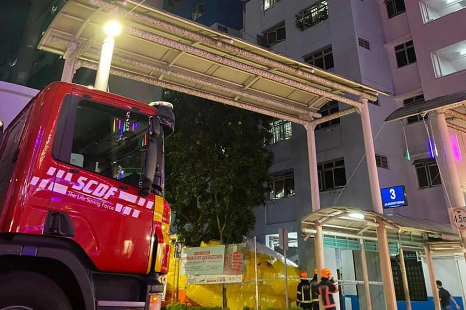 INSIDEN DADAH DI BUKIT MERAH: Pegawai Dart SCDF turut dikerah sebagai langkah berjaga-jaga.