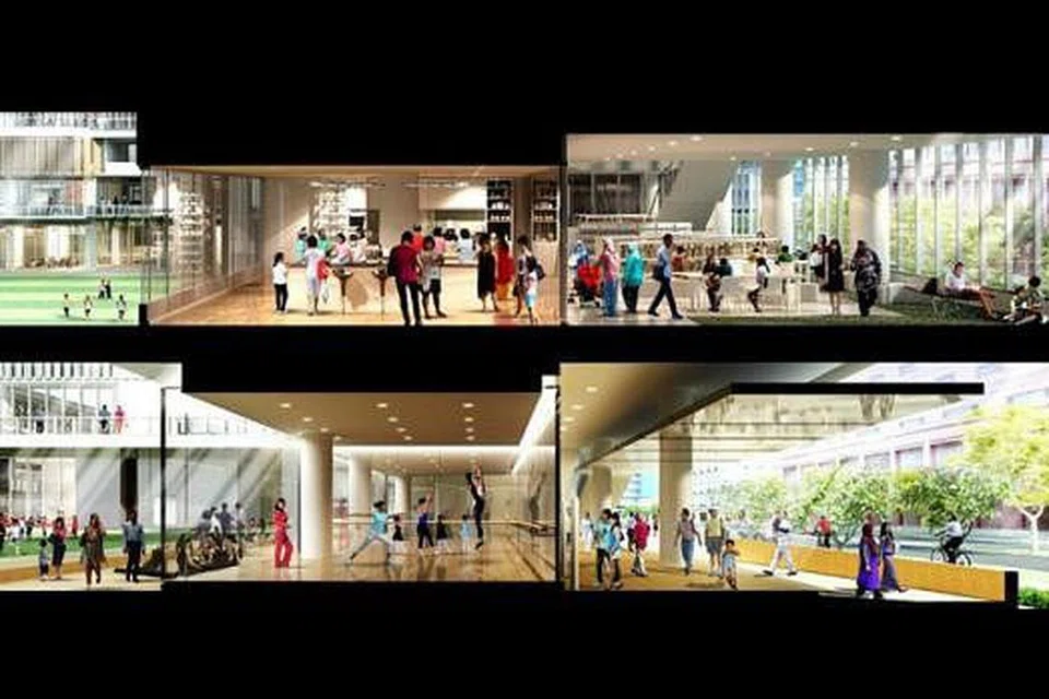 MEMUPUK JALINAN MASYARAKAT: Perpustakaan Daerah Tampines yang akan dipindakan ke Hab Bandar Tampines akan mempunyai banyak kemudahan termasuk studio kulinari bagi memupuk jalinan masyarakat. - Foto PERSATUAN RAKYAT