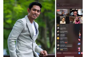 REBUT PELUANG: Dengan kemudahan terkini di mana seorang artis berupaya menonjolkan karya seni hanya melalui kaedah teknologi di hujung jari, penyanyi Khai Bahar dari Malaysia yang dikenali melalui media sosial mengusulkan agar seniman jalanan turut meneroka kaedah tersebut. (Gambar kanan) Sesi Facebook Live Berita Harian malam kelmarin. - Foto-foto NSTP dan FACEBOOK BERITA HARIAN