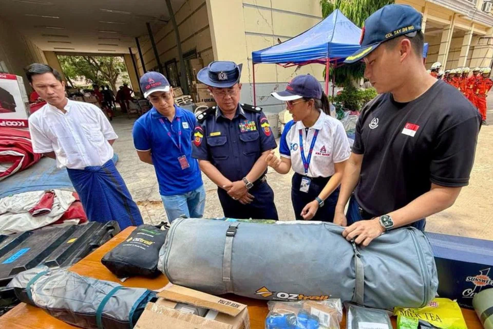 Pasukan Operasi Lionheart telah memberikan bekalan penting seperti khemah, makanan dalam tin, serta makanan siap sedia kepada Jabatan Perkhidmatan Bomba Myanmar.