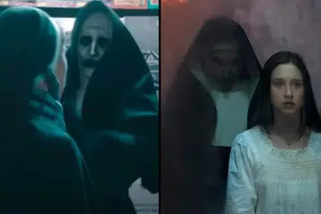 KADANG ADA, KADANG TIADA: Hantu biarawati dalam filem ‘The Nun 2’ ini seakan-akan bermain sembunyi-sembunyi sebelum mengganggu hidup mangsa.
