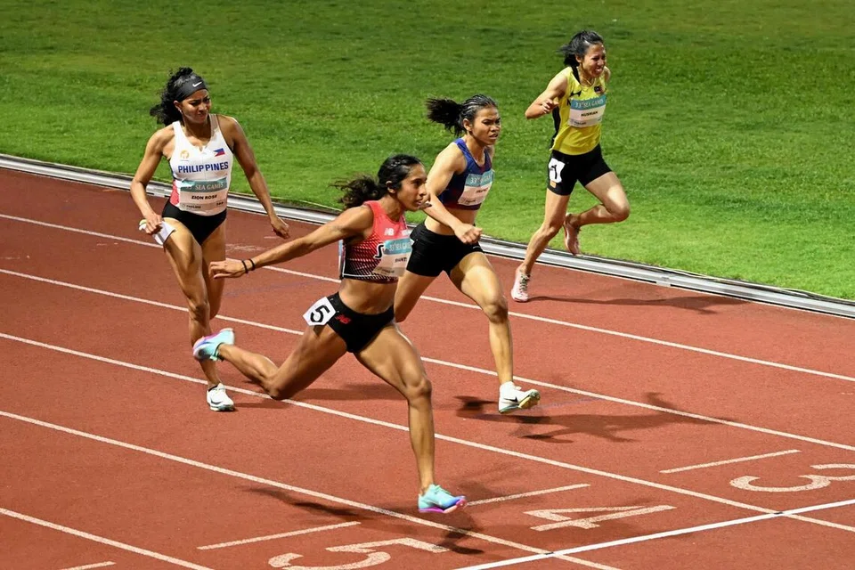 Shanti Pereira, emas 100 meter, Sukan SEA