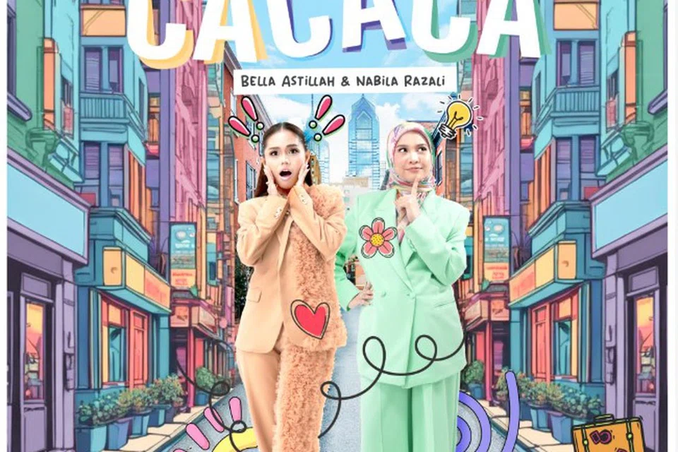 ‘Cacaca’ yang didendangkan bersama Bella Astillah (kiri) dan Nabila Razali mengisahkan tentang proses mencari cinta yang kadangkala menghampakan sebab indah khabar dari rupa.