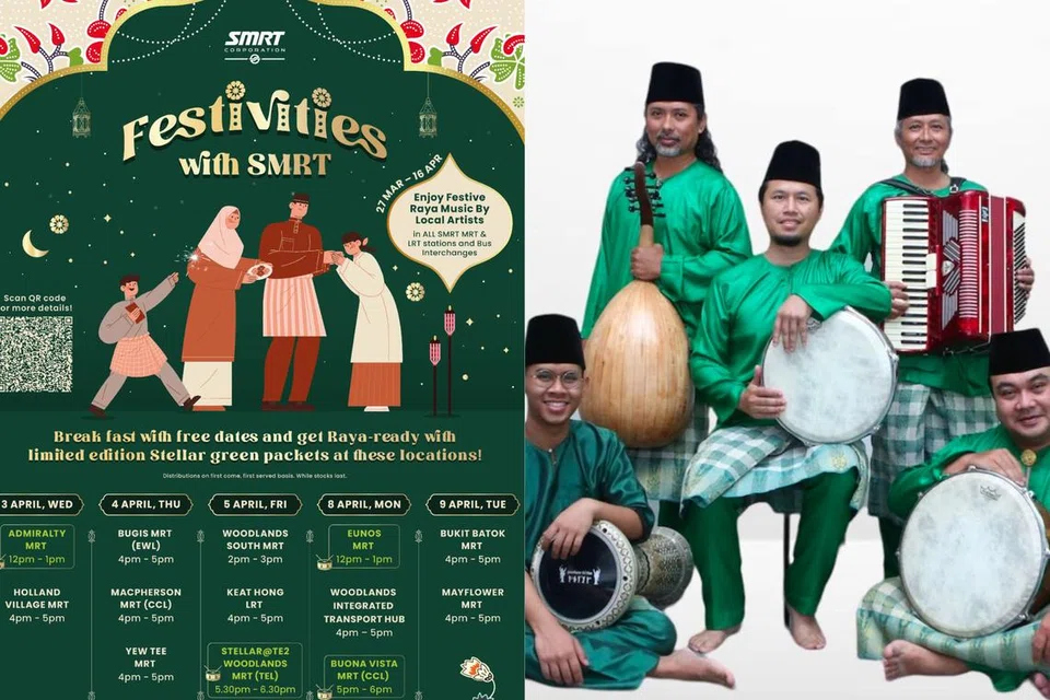 Nikmati dendangan kumpulan Sri Mahligai pada tarikh-tarikh tertentu antara 3 hingga 9 April anjuran Stellar Lifestyle sempena musim perayaan.