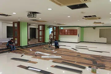 KERJA NAIK TARAF: Masjid Abdul Gafoor mengalu-alu orang ramai untuk sokong dan bantu dalam pengumpulan dana yang masih berkurangan $1.5 juta bagi usaha untuk menaik taraf masjid itu yang dijangka siap dalam bulan Jun 2020. - Foto MASJID ABDUL GAFOOR