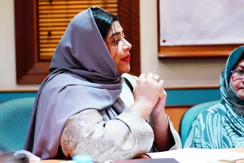 Pengasas yang juga presiden pertubuhan antara agama, hash.peace, Cik Nazhath Faheema. 