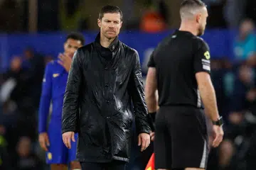 Pengurus Chelsea, Xabi Alonso, kelihatan kecewa susulan kekalahan 2-0 pasukannya kepada Tottenham Hotspur dalam saingan Liga Perdana England (EPL) di Stamford Bridge, London, pada 24 Oktober.