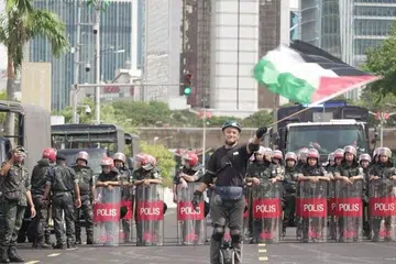 bantahan Trump, Dataran Merdeka