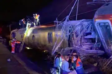 Spain, train, crash, kereta api laju, kemalangan, nahas