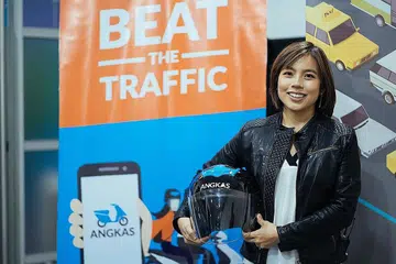 JADI TUMPUAN: Cik Angeline Tham, ketua Angkas, menjadi perhatian ramai setelah syarikat itu dan beliau sendiri mendapat kritikan seorang senator Filipina baru-baru ini. - Foto BH oleh CRISTINA MENINA