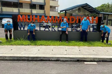 TERSERGAM INDAH: Bangunan baru RKM tersergam indah berhampiran persisiran pantai Pasir Ris. Setiap kelompok dilengkapi dengan ruang makan masing-masing. - Foto RKM