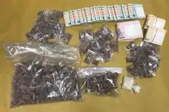 OPERASI CNB: Dadah dan wang tunai yang dirampas hasil satu operasi CNB di Teck Whye Lane pada 10 Oktober 2018.