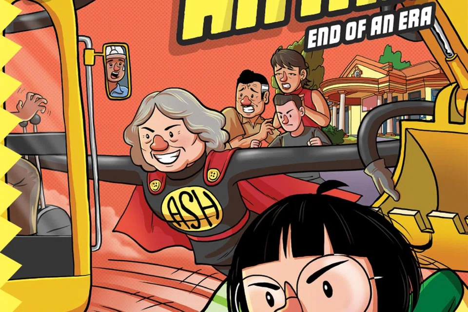 KISAH ASH & AH MA: Buku ‘Amazing Ash & Superhero Ah Ma: End Of An Era’ merupakan yang terakhir dalam siri novel tiga bahagian yang berkisar tentang ‘superpower’ dan penjagaan demensia.