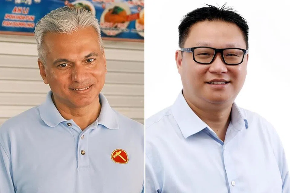 Encik Harpreet Singh Nehal (kiri) telah menjalankan aktiviti di kawasan GRC Marine Parade, sementara Encik Ang Boon Yaw telah dilihat di GRC East Coast.