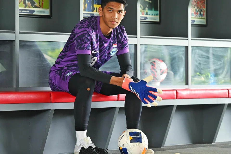 Penjaga gawang bawah 22 tahun Singapura, Aizil Yazid. 