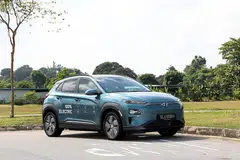 DAYA TAHAN LAMA: Dengan baterinya dicas penuh, Kona Electric mampu membawa pemandu dan penumpang dari Singapura ke Kuala Lumpur. - Foto fail