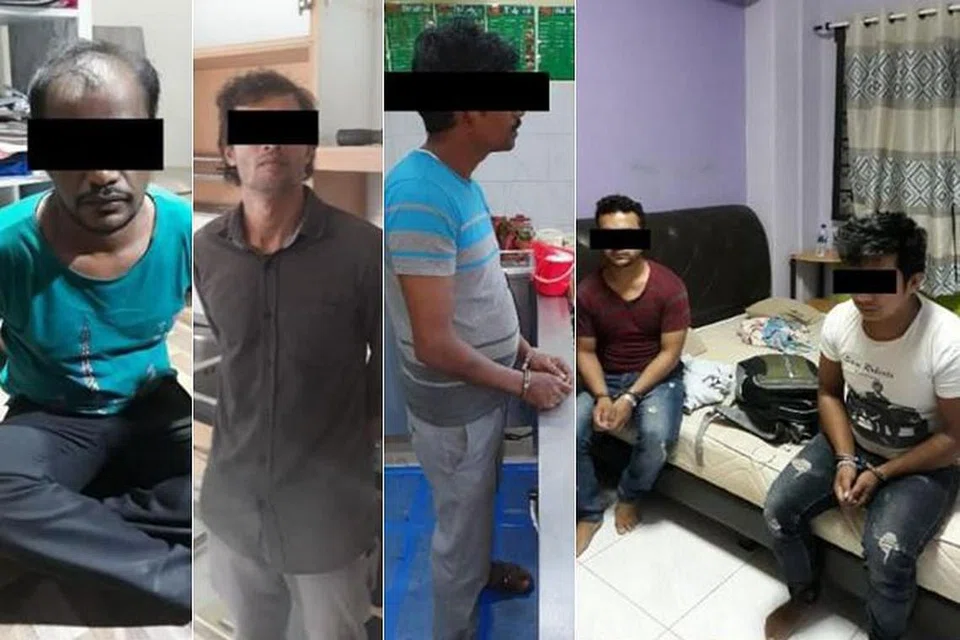 Seramai 21 suspek ditangkap bagi kesalahan berkaitan imigresen di serata Singapura antara 29 Julai 2019 dengan 1 Ogos 2019. - Foto ICA
