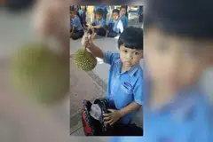 durian, hadiah, guru