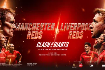 Bersedia untuk menikmati antara malam terbesar bola sepak bersama Resorts World Sentosa (RWS) yang persembahkan “Clash of the Giants”, yang akan berlangsung pada 24 Mei 2025, di Pusat Konvensyen Resorts World. Para peminat bola sepak berpeluang menyaksikan legenda Liga Perdana England (EPL) bermain dalam perlawanan futsal antara aktiviti lain. 