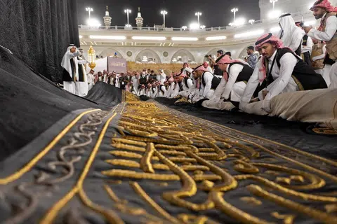 Arab Saudi, Makkah, Masjidil Haram, kiswah Kaabah, tahun baru Hijrah