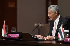 GESA TERUSKAN DIALOG: Semasa Sidang Puncak Asean-China,  Perdana Menteri Lee Hsien Loong menyatakan kestabilan dan  kemakmuran Asean mudah terjejas oleh ketegangan antara Beijing dan Washington.  
