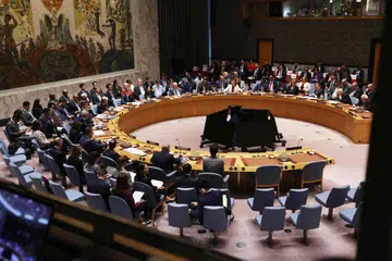  Para kenamaan menghadiri mesyuarat Majlis Keselamatan berhubung situasi di Asia Barat, termasuk isu penubuhan Negara Palestin, sempena Perhimpunan Agung Pertubuhan Bangsa-Bangsa Bersatu (PBB) di New York. Pada 22 September, Perancis dan Arab Saudi telah mempengerusikan mesyuarat bagi membina sokongan terhadap pengiktirafan negara Palestin, meskipun mendapat tentangan daripada Amerika Syarikat dan Israel