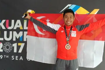 Muhammad Irwan menang perak dalam acara menembak senapang angin 10 meter. FOTO: Jeanine Heng