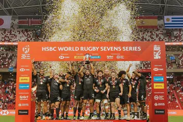 New Zealand ialah juara Ragbi Tujuh Sepasukan Singapura 2023. - Foto FACEBOOK HSBC SINGAPORE RUGBY SEVENS