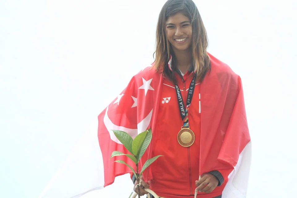 Sasha Siew Hoon Christian mencatat markah 62.78. Beliau menamatkan saingan di tempat pertama daripada enam peserta dan memenangi pingat emas.
