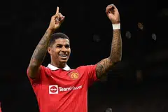 Marcus Rashford akan menjadi salah satu pemain utama United yang boleh membawa kejayaan kepada kelab itu dalam menentang Forest. - AFP