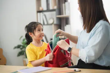 Persiapan sekolah, cara belajar, anak, ibu bapa