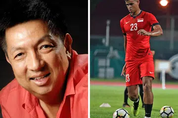 TOLAK KONTRAK BRAGA: Peter Lim (kiri) kecewa dengan keputusan Irfan menolak tawaran kontrak oleh Braga.
