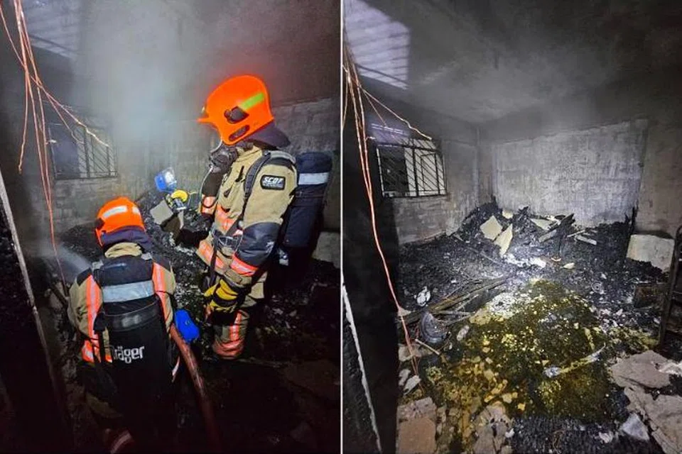 DIJILAT API: SCDF dimaklumkan tentang kebakaran di sebuah flat Bedok Reservoir Road pada sekitar 3.40 pagi pada Jumaat.