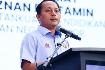 Pemangku Pengerusi Jawatankuasa Pendidikan dan Penerangan Johor, Encik Aznan Tamin.