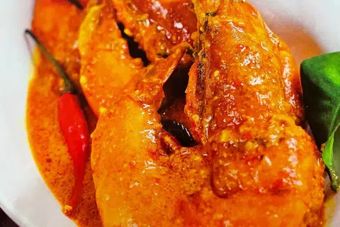 rendang udang pedas
