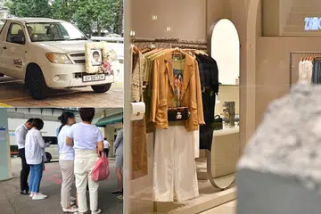 TRAGEDI WAKTU BERCUTI: Keluarga mangsa bayi yang ditimpa cermin itu sedang bercuti di Singapura apabila tragedi itu berlaku pada 23 Ogos di kedai Urban Revivo yang terletak di Jewel. -Foto: LIANHE WANBAO, SHIN MIN DAILY NEWS.