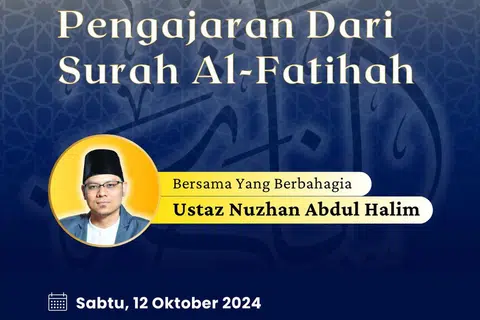Siri Tadabbur QuranSG bersama Ustaz Muhamad Nuzhan Abdul Halim dalam syarahan bertajuk, ‘Pengajaran Dari Surah Al-Fatihah’.